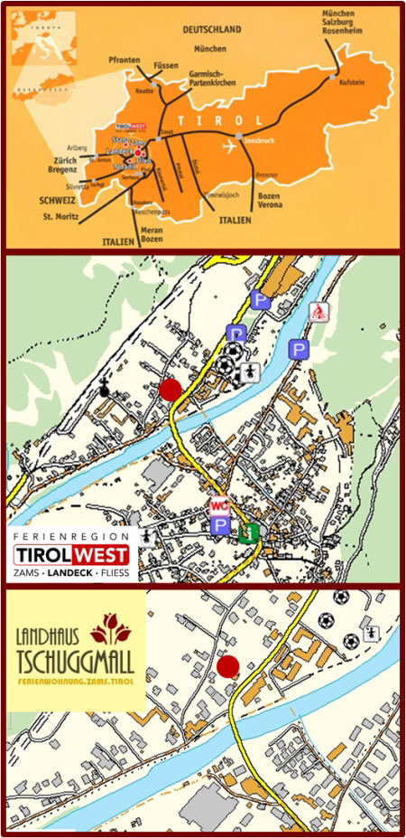 anreise landhaus tschuggmall unterkunft ferienwohnung zams
